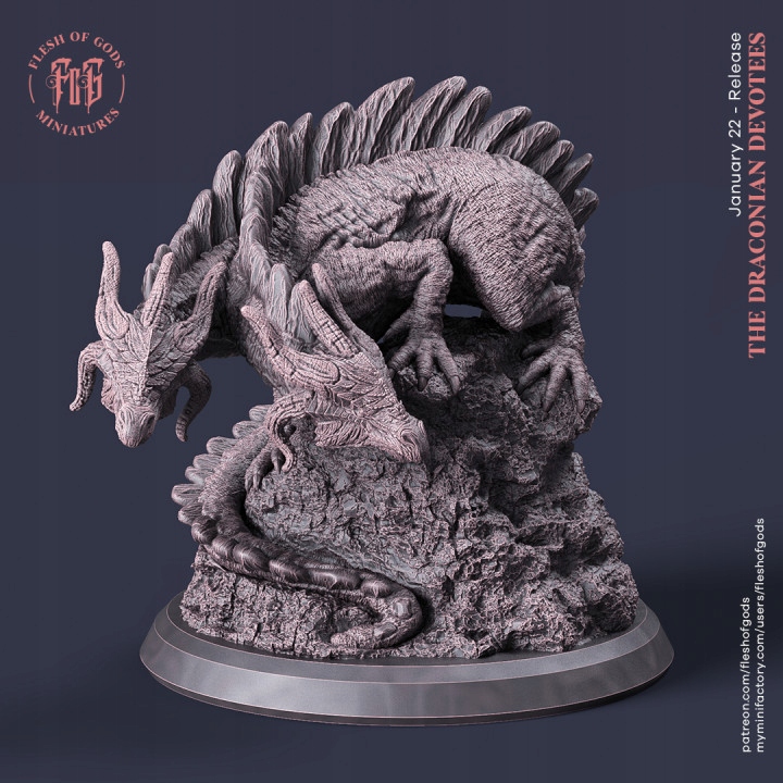 Two-Headed Drake - Flesh of Gods - Druk 3D