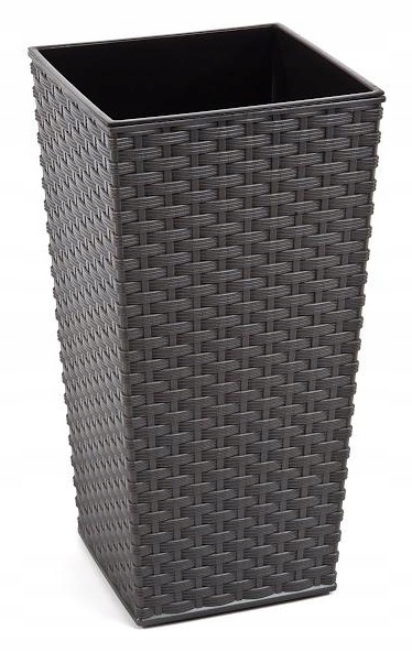 

Doniczka Finezja rattan 190x190 wkład grafit