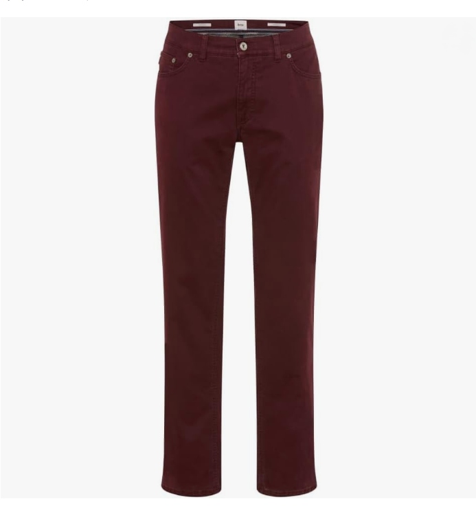 Spodnie Męskie Brax Mararhon Thermo Five Pocket bordowe r.54