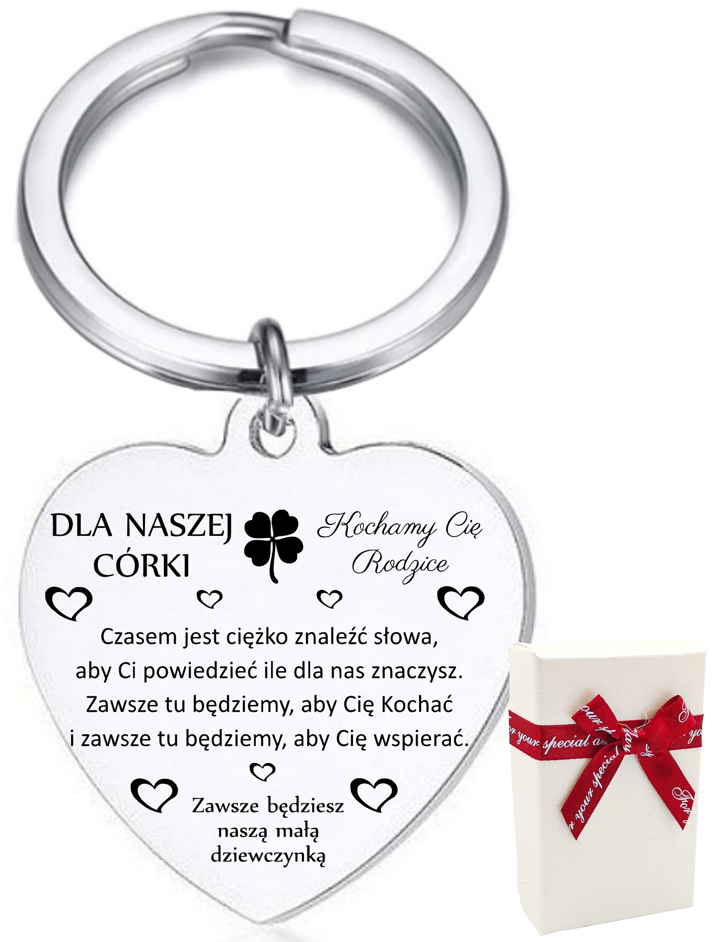 

Breloczek Brelok Serce Z Grawerem Dla Córki