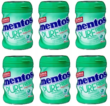 Levně 6x 60g žvýkačka Mentos Pure Fresh Spearmint Krabička