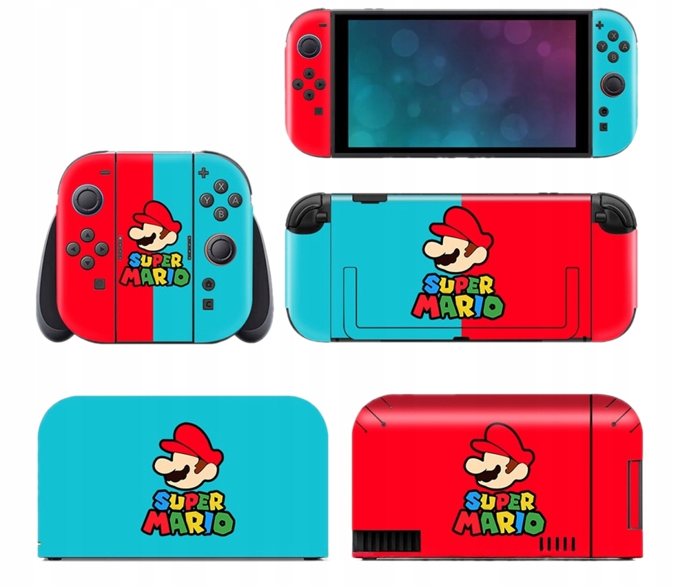 NAKLEJKA NAKLEJKI WINYOLWE MARIO KOMPLET SKIN JOY-CON DO NINTENDO SWITCH 2