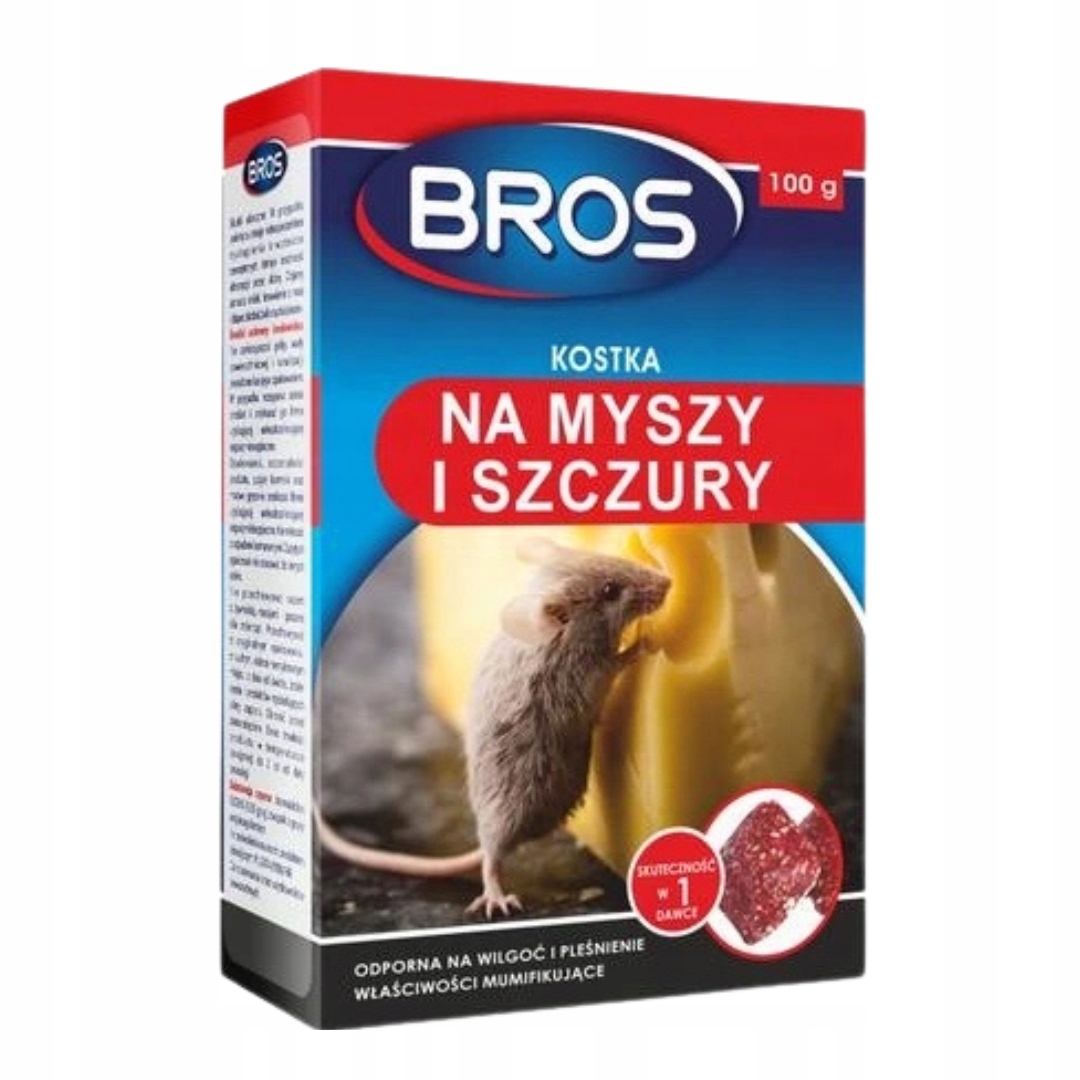 Trucizna Trutka Na Myszy Szczury Kostka Bros x 4 sztuki EAN (GTIN) 5904517264632