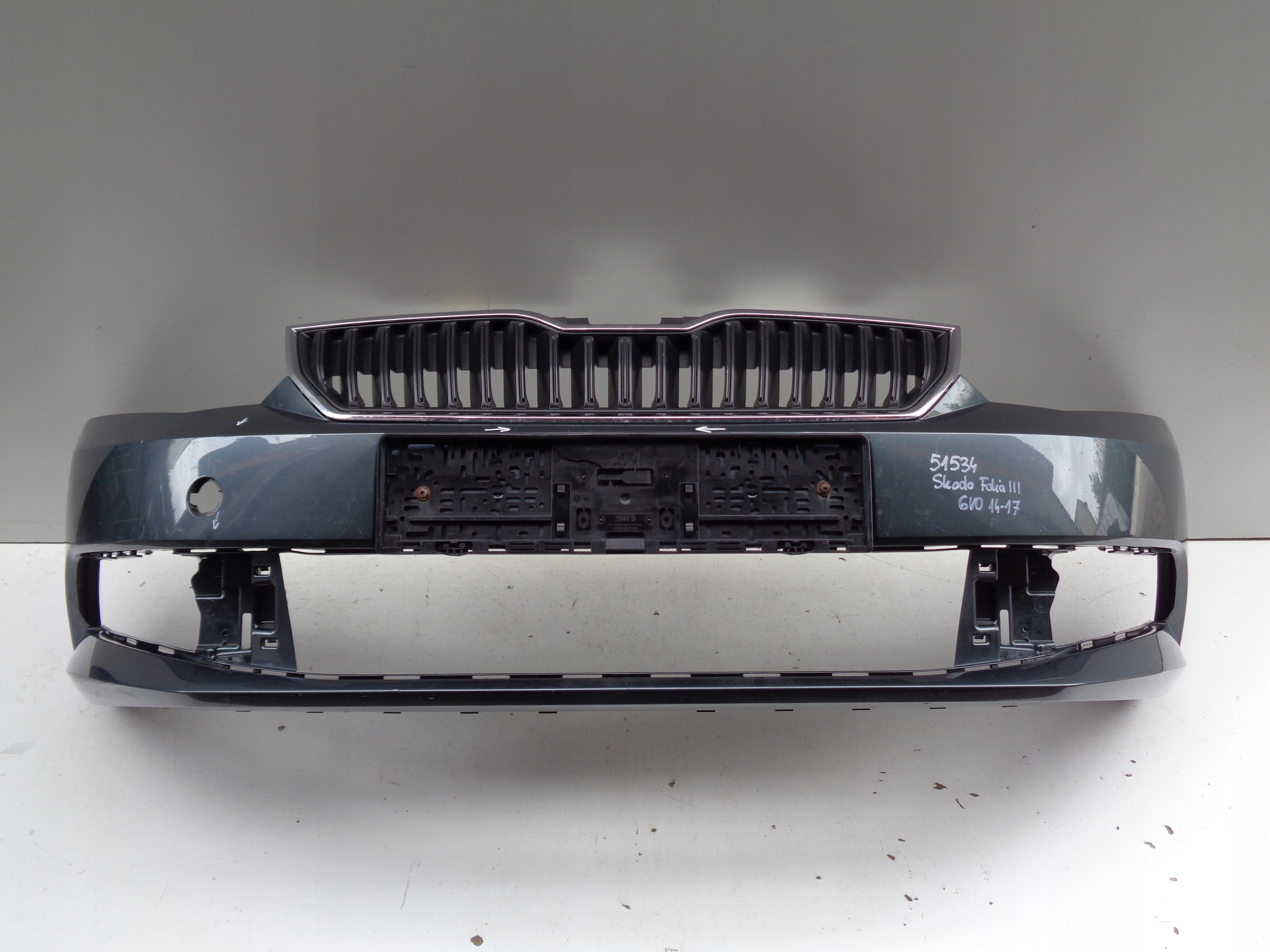 front bumper SKODA FABIA III 3 6V 6V0 14-17 NR 51534