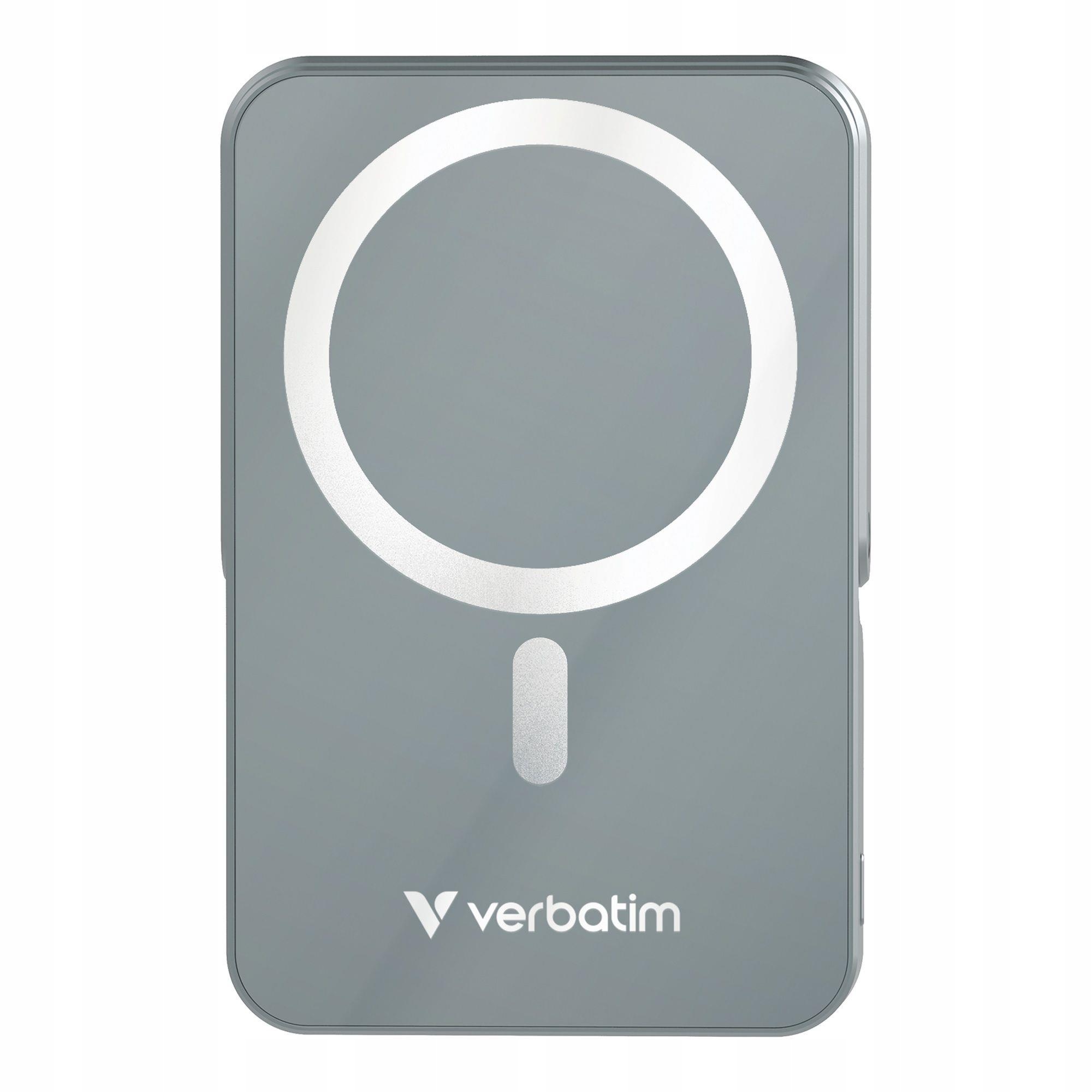 Powerbank Verbatim Charge 'n' Go Magnetic Wireless with Stand 10000mAh Usb-