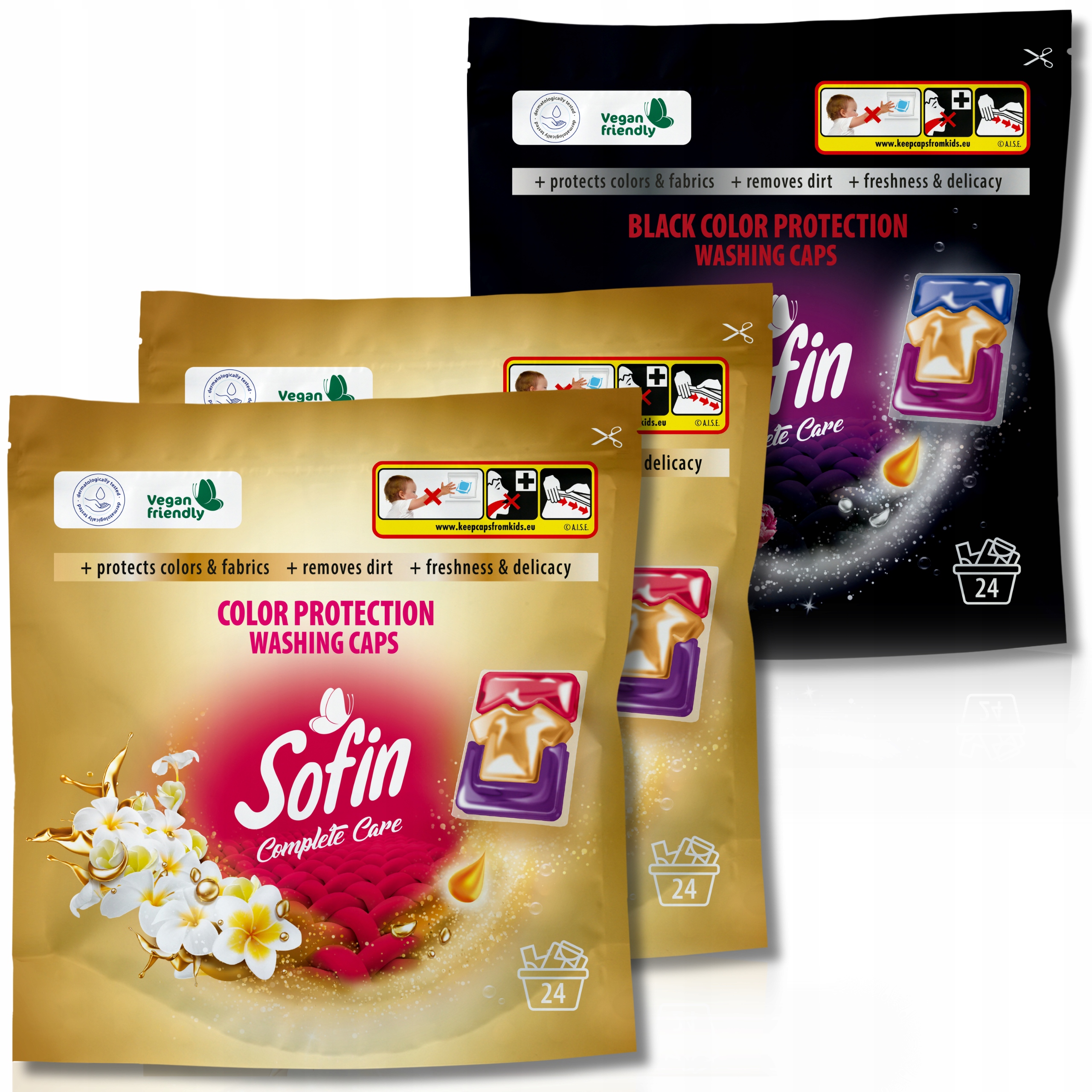 Levně Sofin Kapsle na praní Color Black 72ks Mix