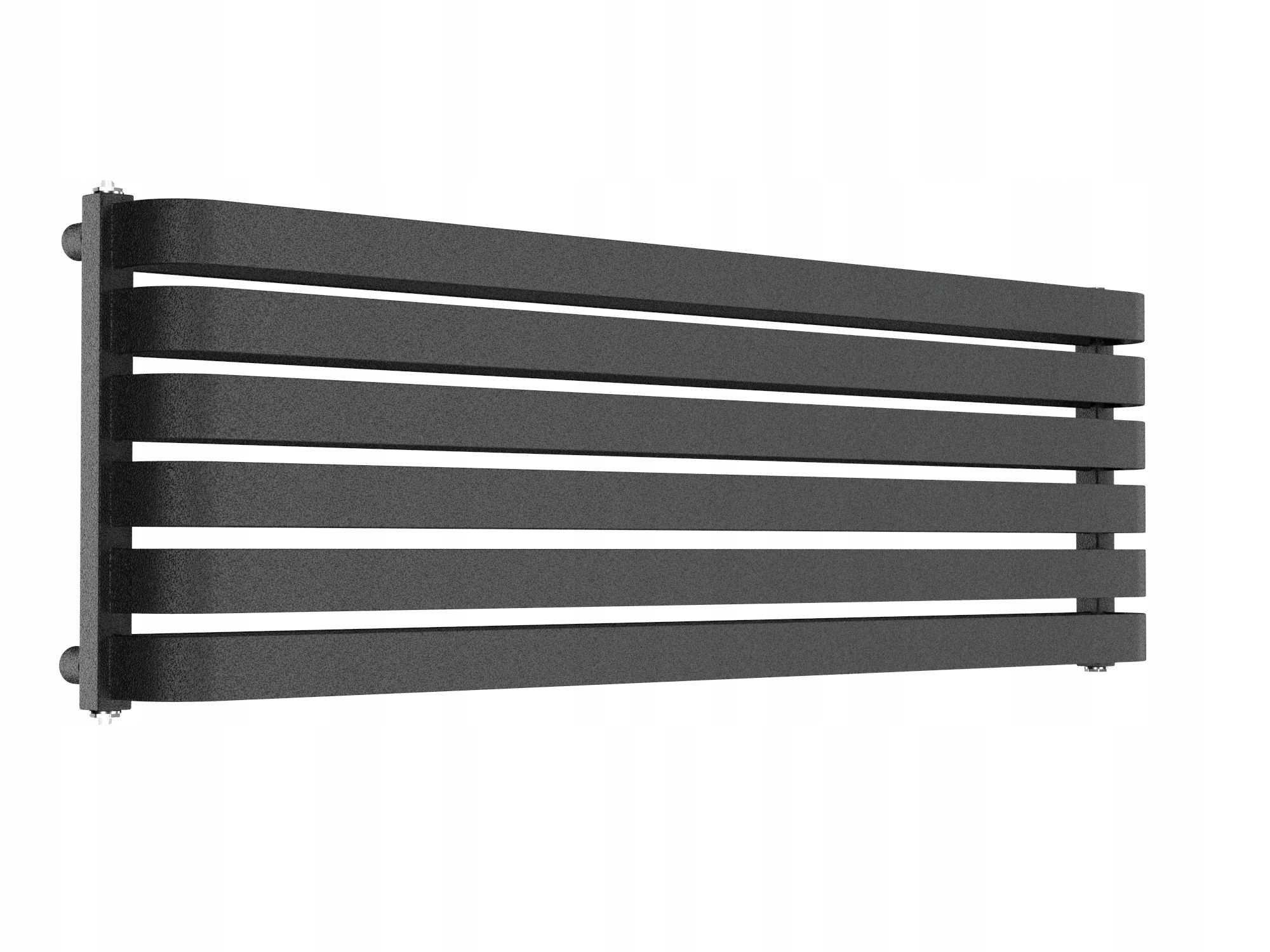 Horizontálny dekoratívny radiátor Male 140x395 Čierna štruktúra