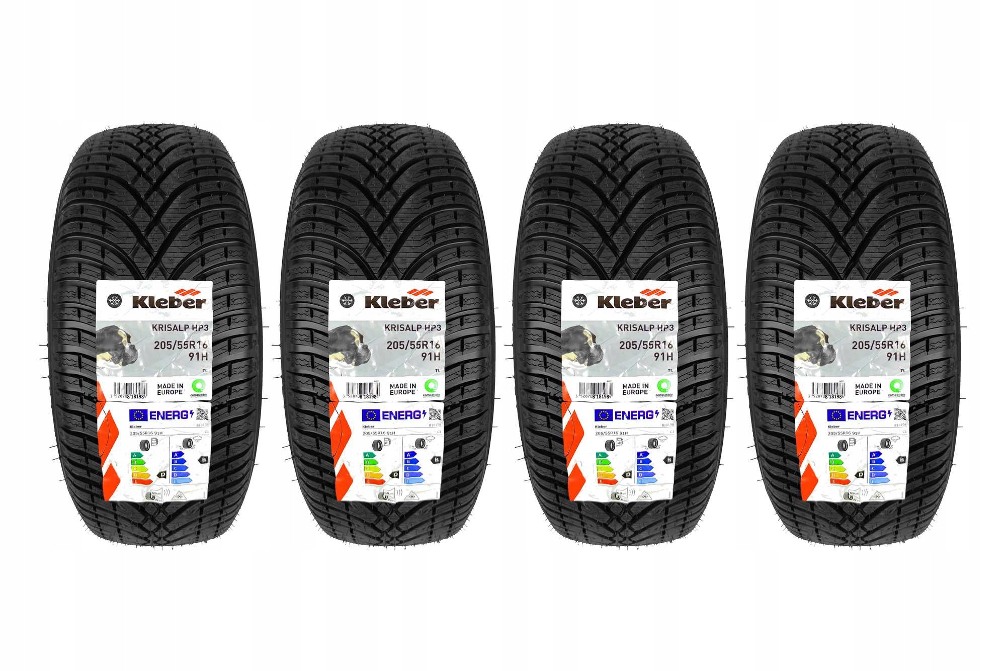 4 opony zimowe 205/55R16 Kleber Krisalp HP3