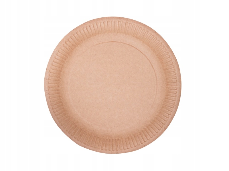 

Talerze talerz papierowy kraft brązowy 23cm 50szt.