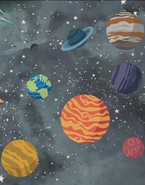 Fototapeta Planéty pre deti 200 x 255 cm, štruktúra 350 g