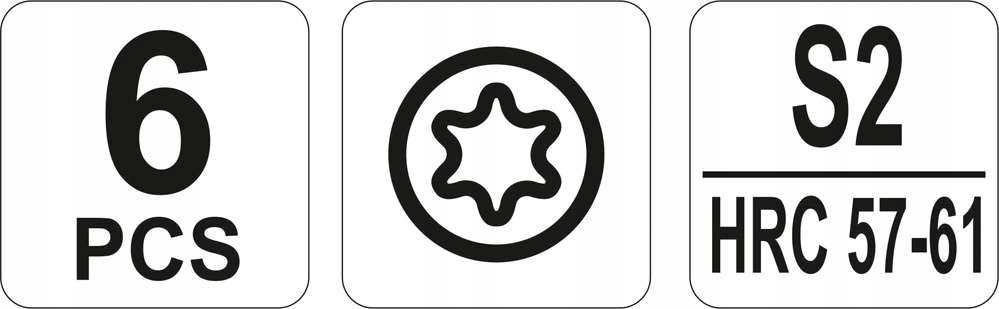 YATO ZESTAW PRECYZYJNYCH WKRĘTAKÓW I ŚRUBOKRĘTÓW MIX 9 SZTUK TORX YT-25862 Liczba elementów zestawy