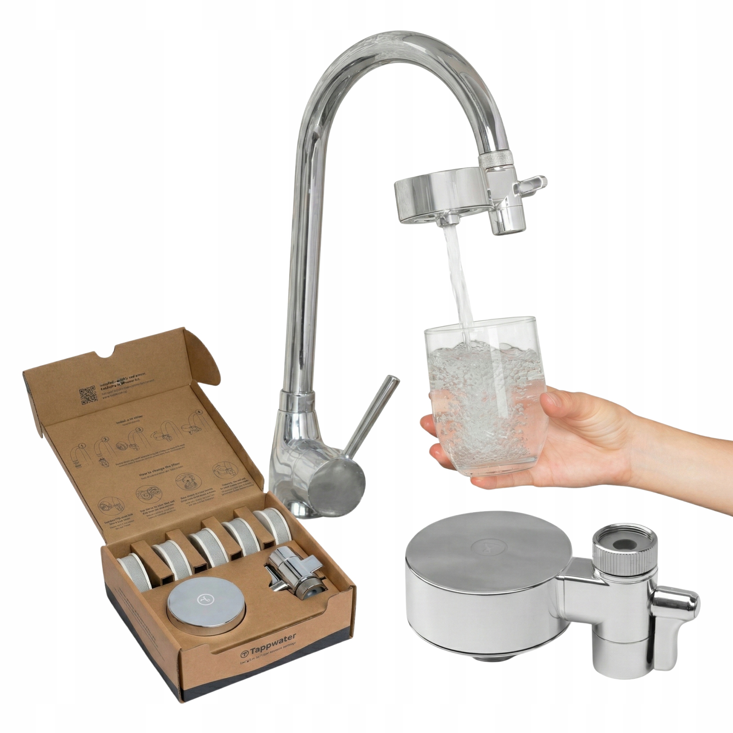 Tapp Water EcoPro Compact filter na vodu chróm 100 nečistôt Rok