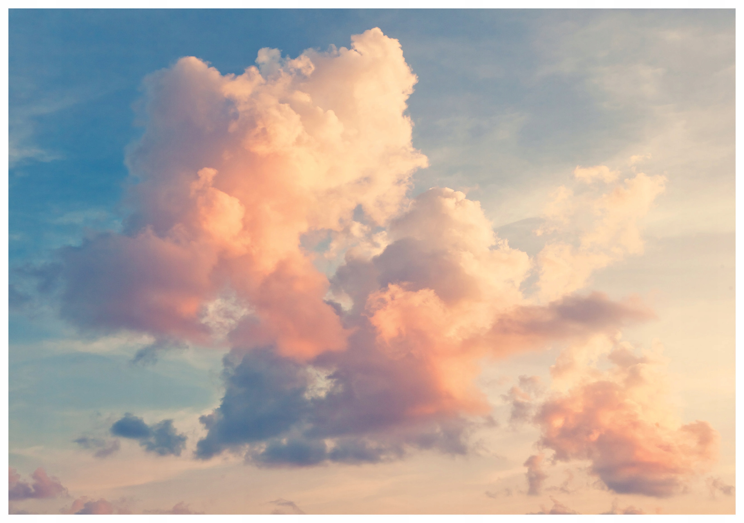 Vliesová fototapeta Nebeské mraky, jemnost modré 250x175 lepidlo