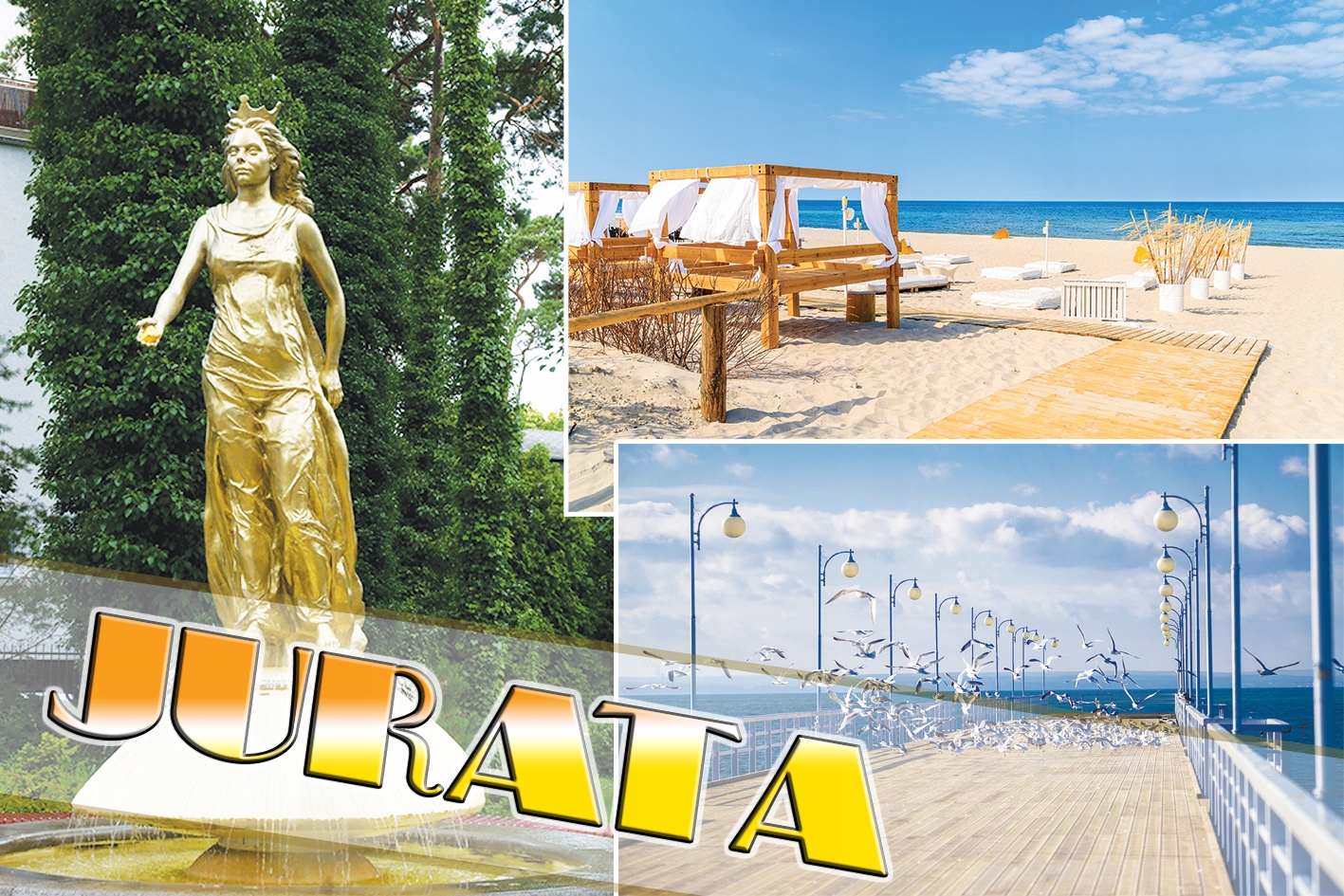 

Magnesy na lodówkę miasta - Jurata