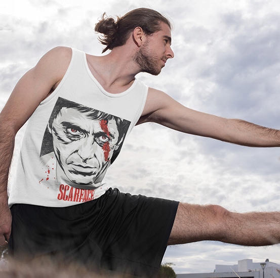 TANK TOP THE GODFATHER & SCAREFACE SCAREFACE Marka inna