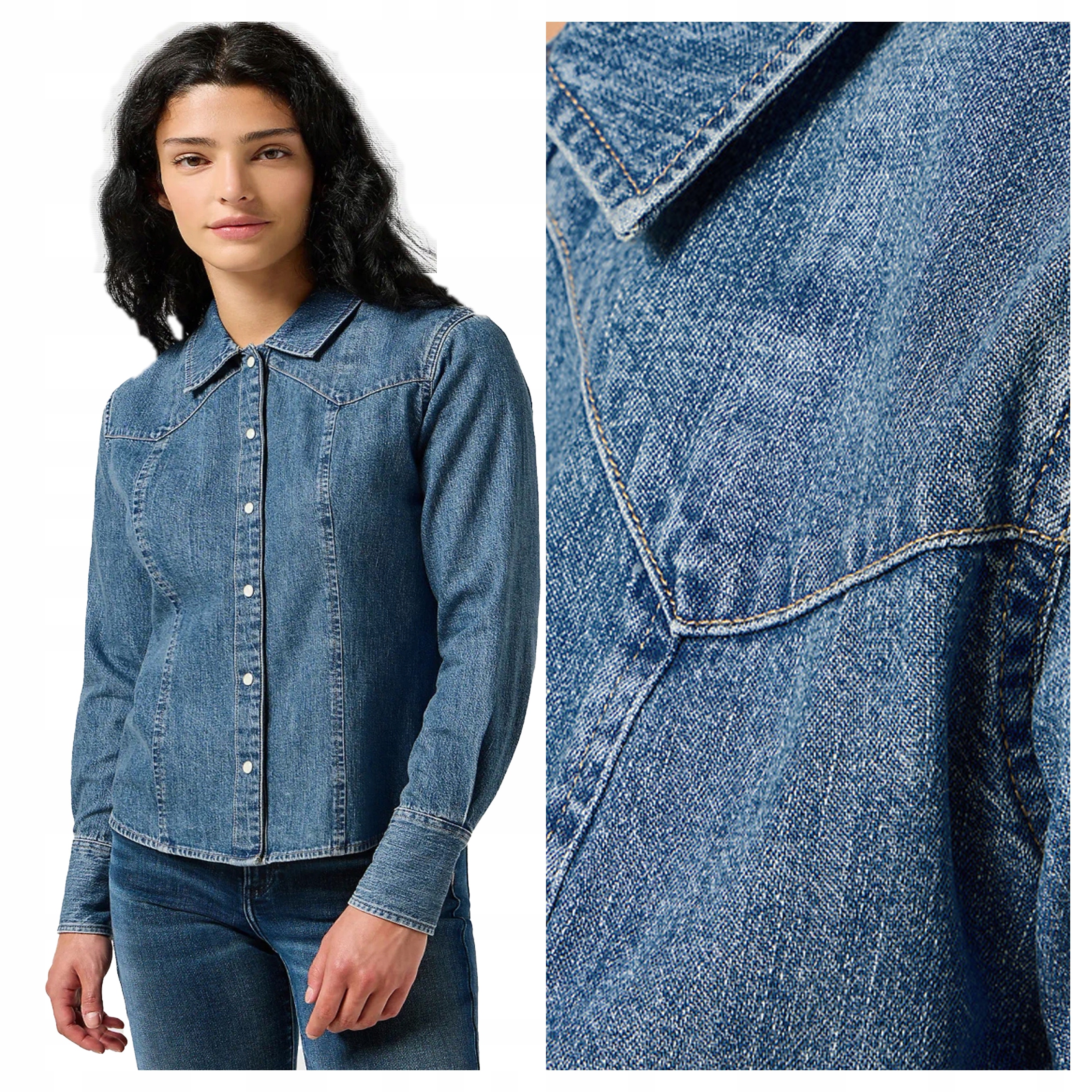 Wrangler Exag Yoke Shirt Xs Dámská košile