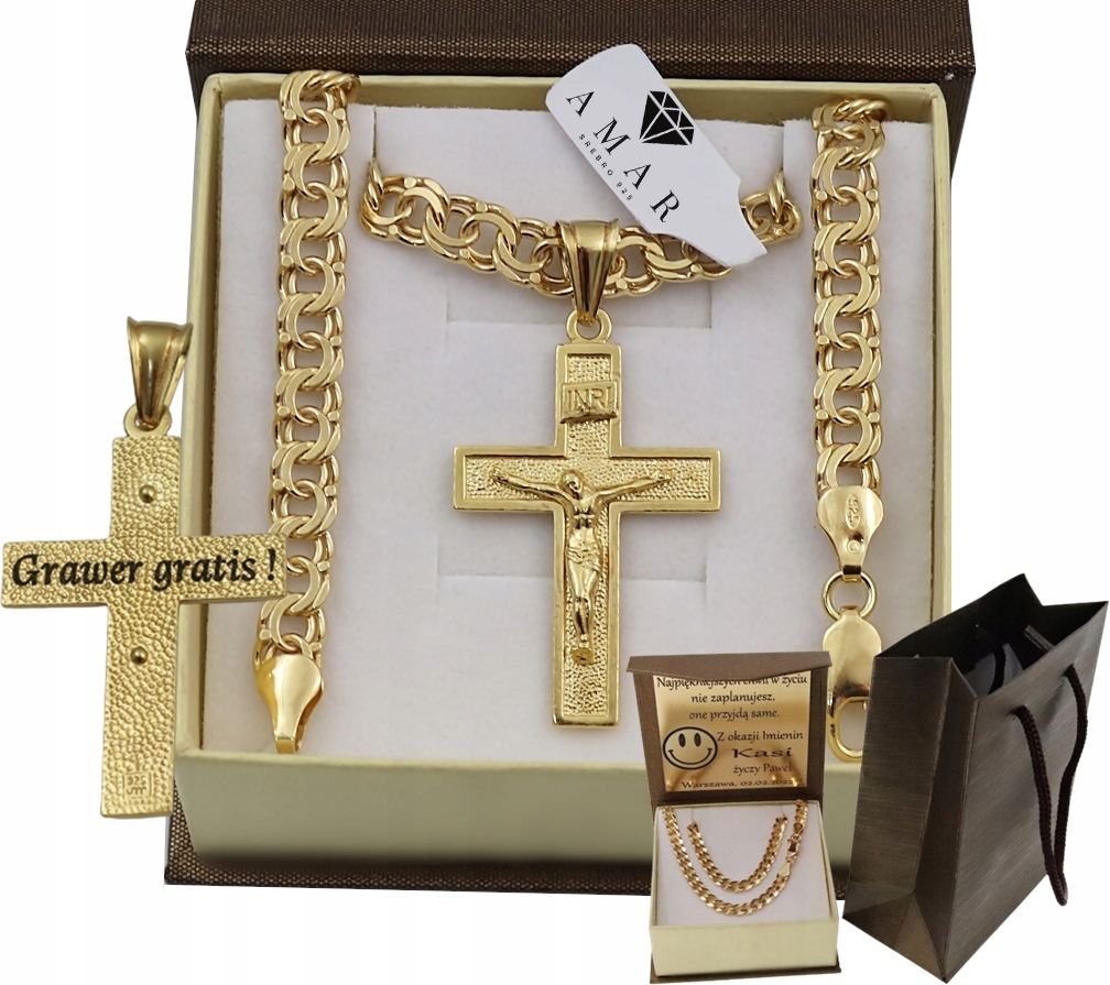 Pánský Řetízek Galibardi S Křížem Pr 925 585, Gravírování Bonus