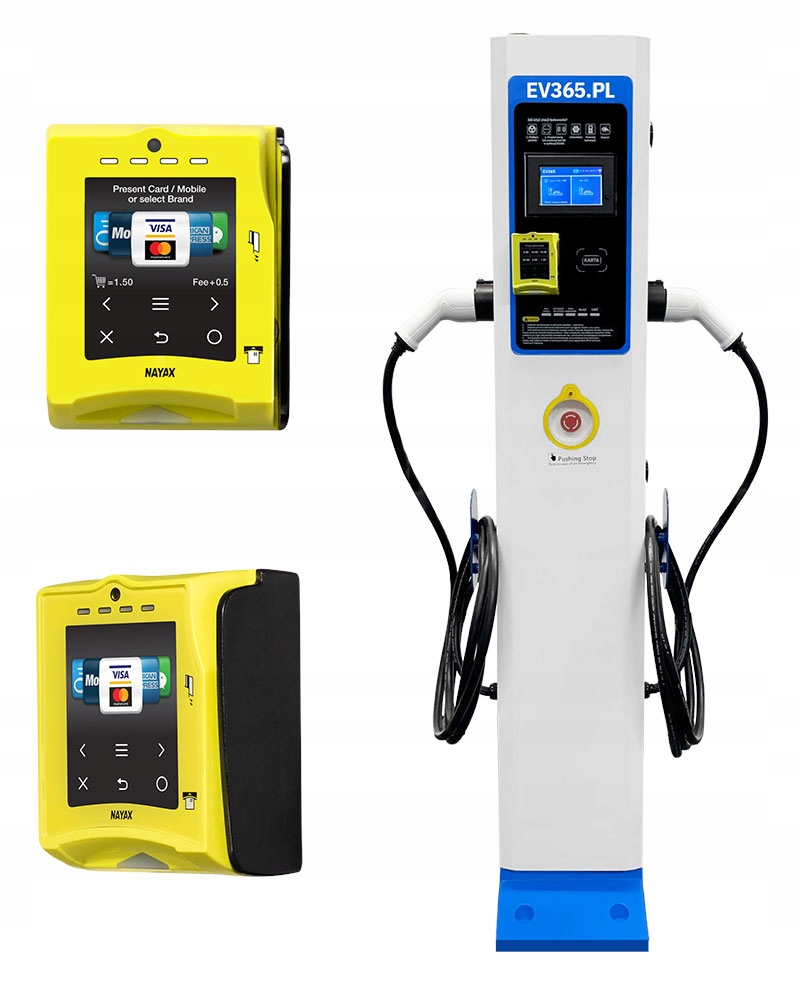 Stacja Ładowania EV365 AC2 moc 2x22kW z Terminalem Napięcie 400 V