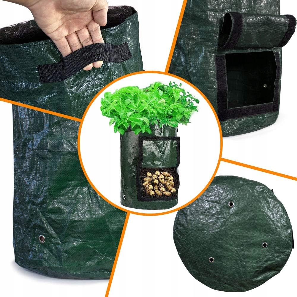 WORKI DO UPRAWY ZIEMNIAKÓW, 4 SZT.TORBY DO UPRAWY ROŚLIN TOREBKI DO UPRAWY Pojemność 26.5 l