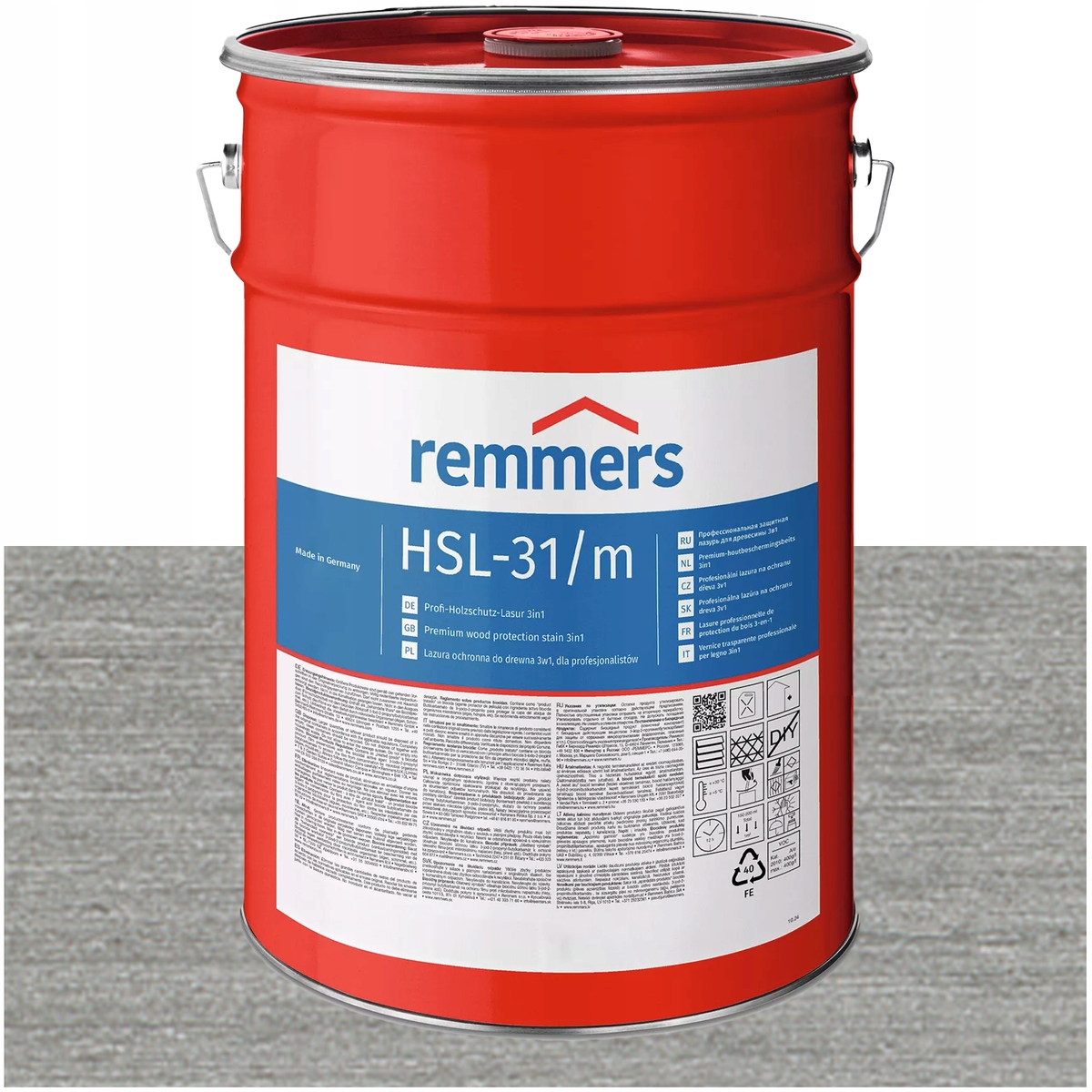 Remmers Profesionálna lazúra na drevo HSL-31 HK-Lasur Platinová 5L
