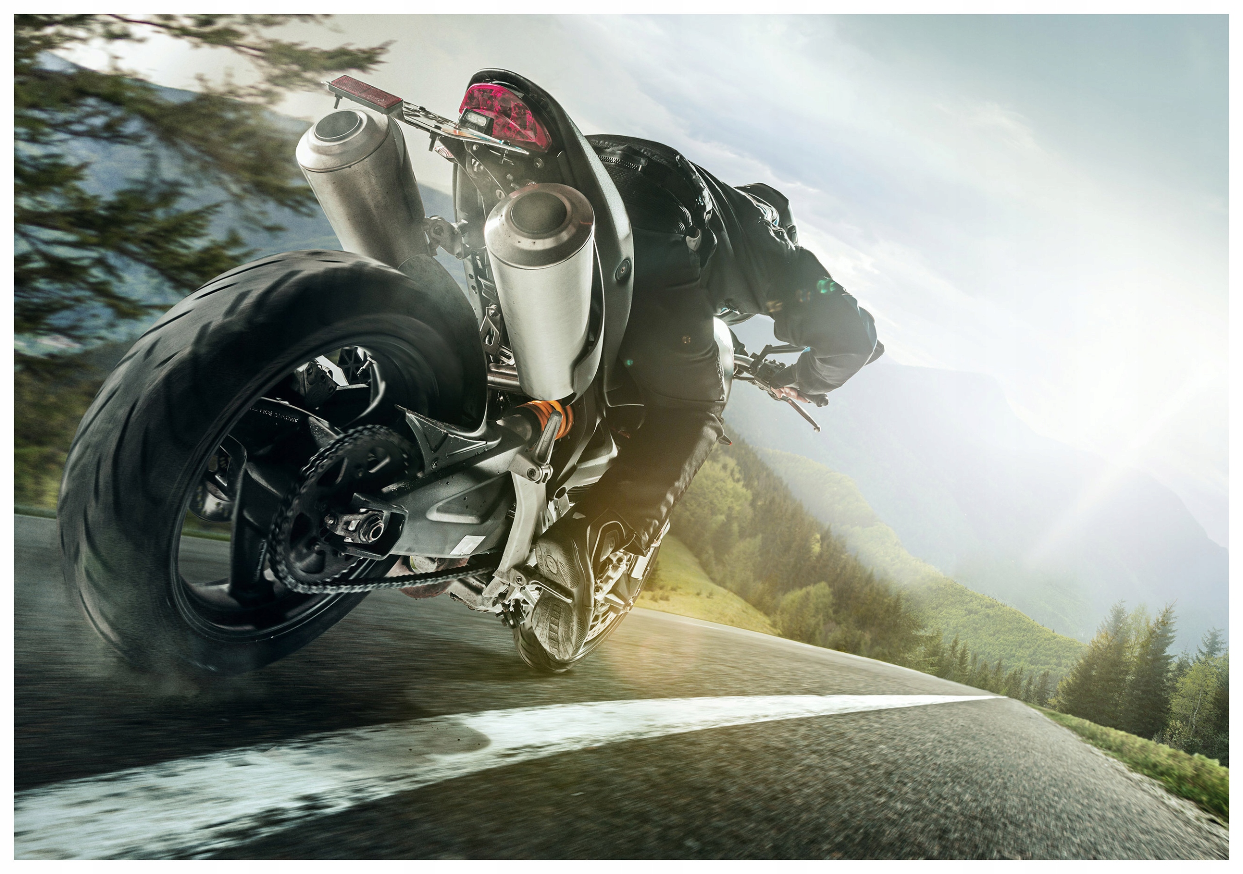 Fototapeta Motocykl Vášeň Rychlost Extrémní emoce 200x140 energie lepidlo