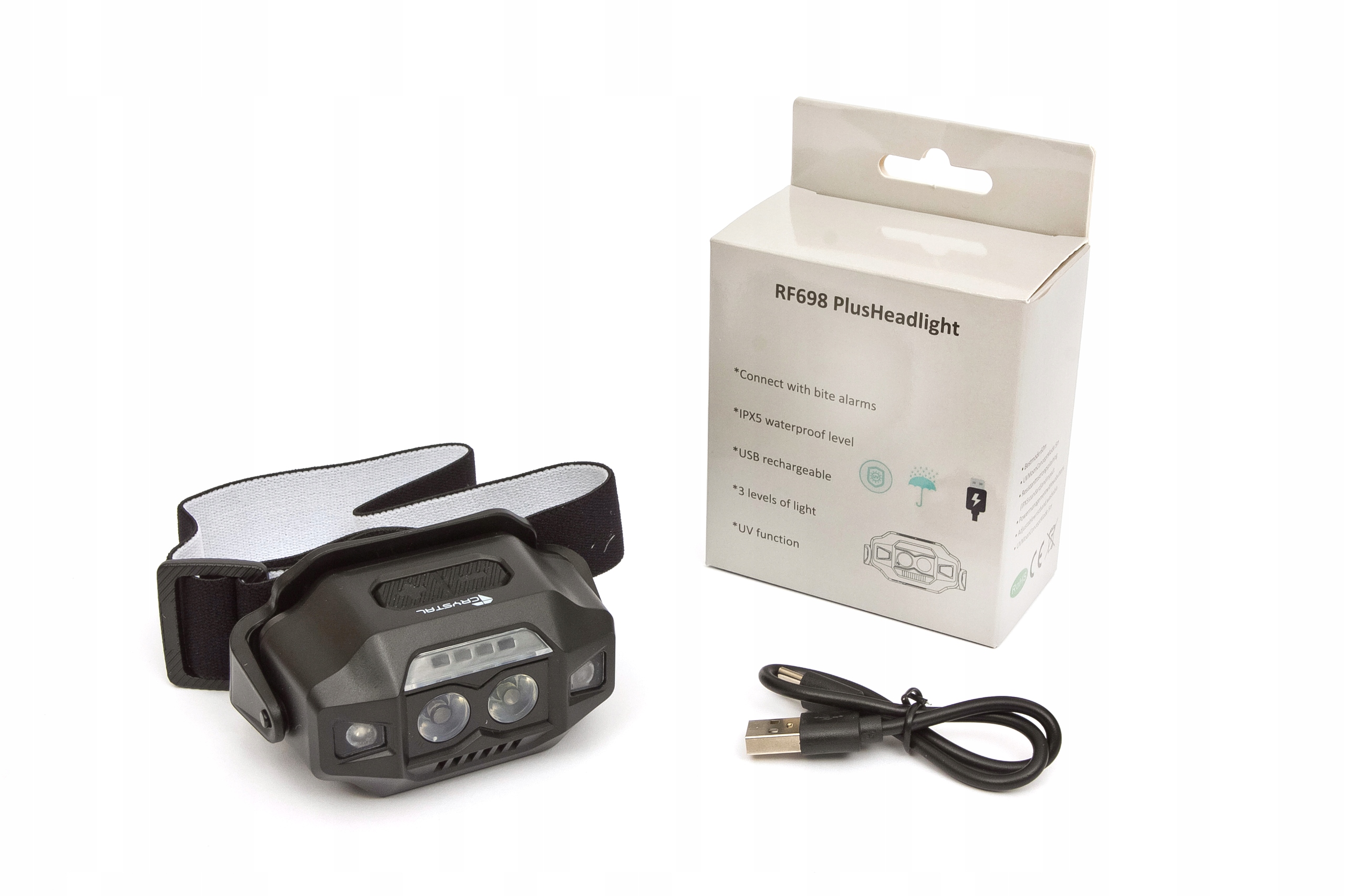 Latarka czołowa Crystal kompatybilna z modelem Fr 698 Silver i Black Pro