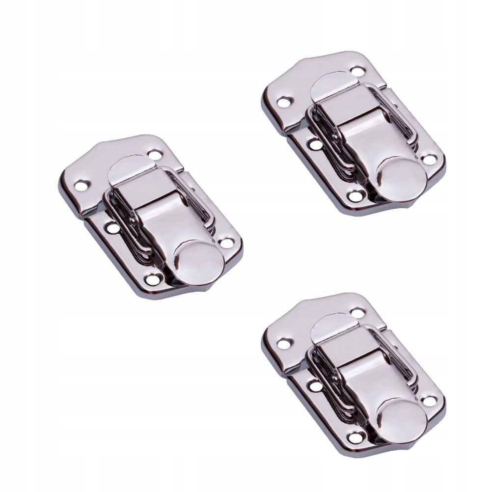 SKRZYNKA NARZĘDZIOWA ŻELAZNY ZATRZASK ZAMEK HACZYKOWY 3 SZT