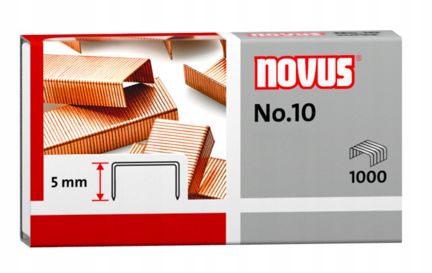 

Zszywki Novus 10 miedziowane