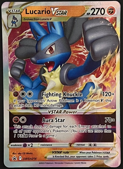Karta Pokemon TCG Lucario VSTAR (SWSH214)