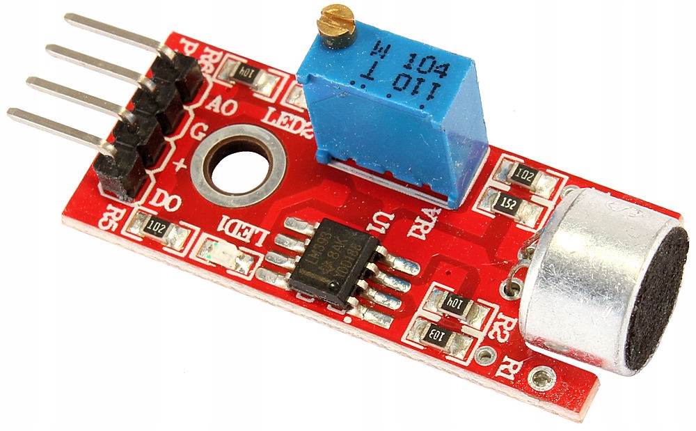 

Moduł Czujnik Dźwięku Hałasu Głosu Arduino LM393