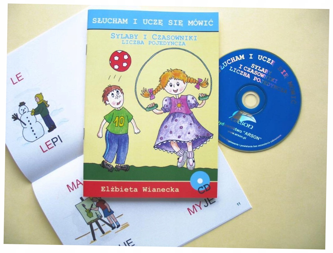 Sylaby i czasowniki pojedyncza Słucham i uczę się