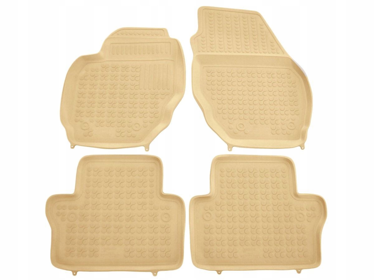 Volvo V70 III Килимки резинові bezowe комплект. Різати