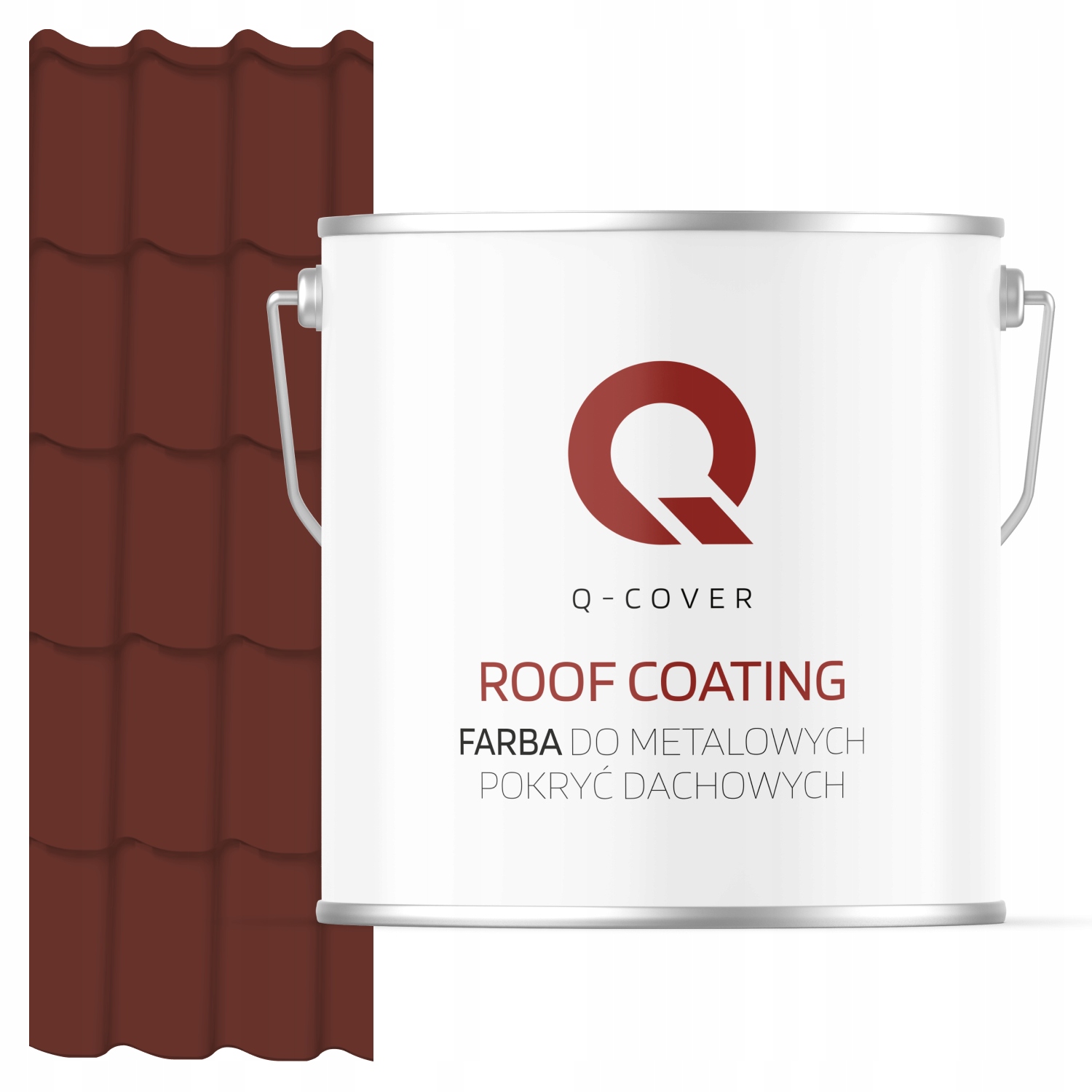 Farba Na Kovové Strechy Z Pozinkovaného Plechu Hnedá Červená Ral 8012 5 L Matná