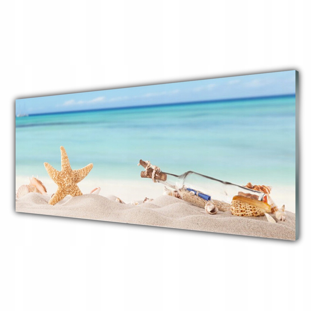 

Fotoobraz wiszący 125x50 Rozgwiazda Muszle Plaża