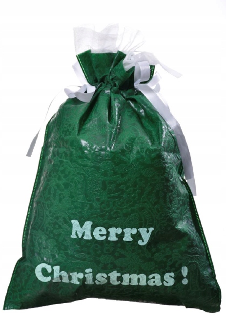 

Worek Zielony Merry Christmas Choinka Lasy 30x45