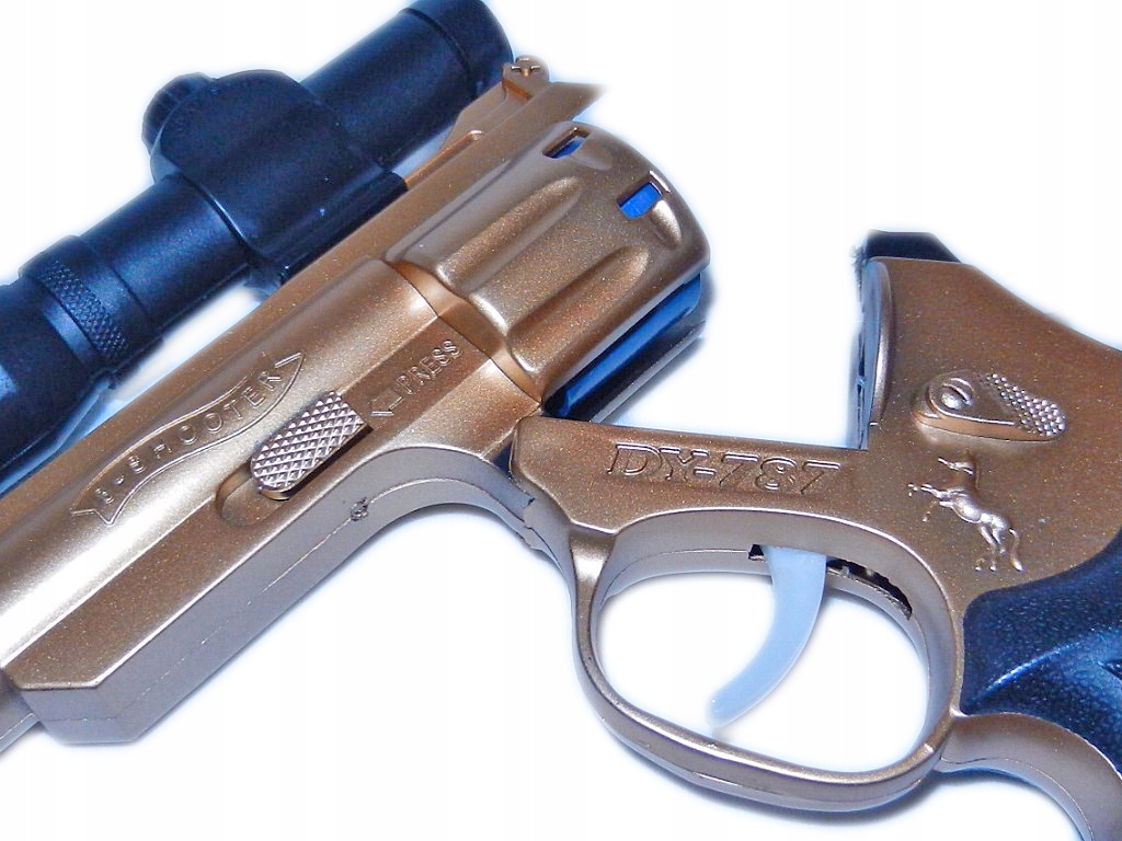 duży PISTOLET NA KAPISZONY REWOLWER naboje GRATIS Seria 3