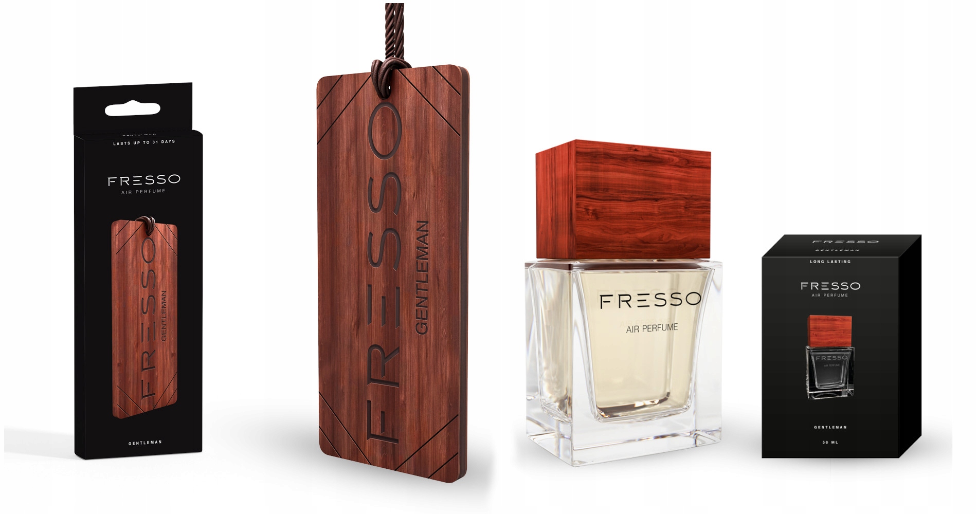 

Komplet zapachów do auta perfumy Fresso gentleman