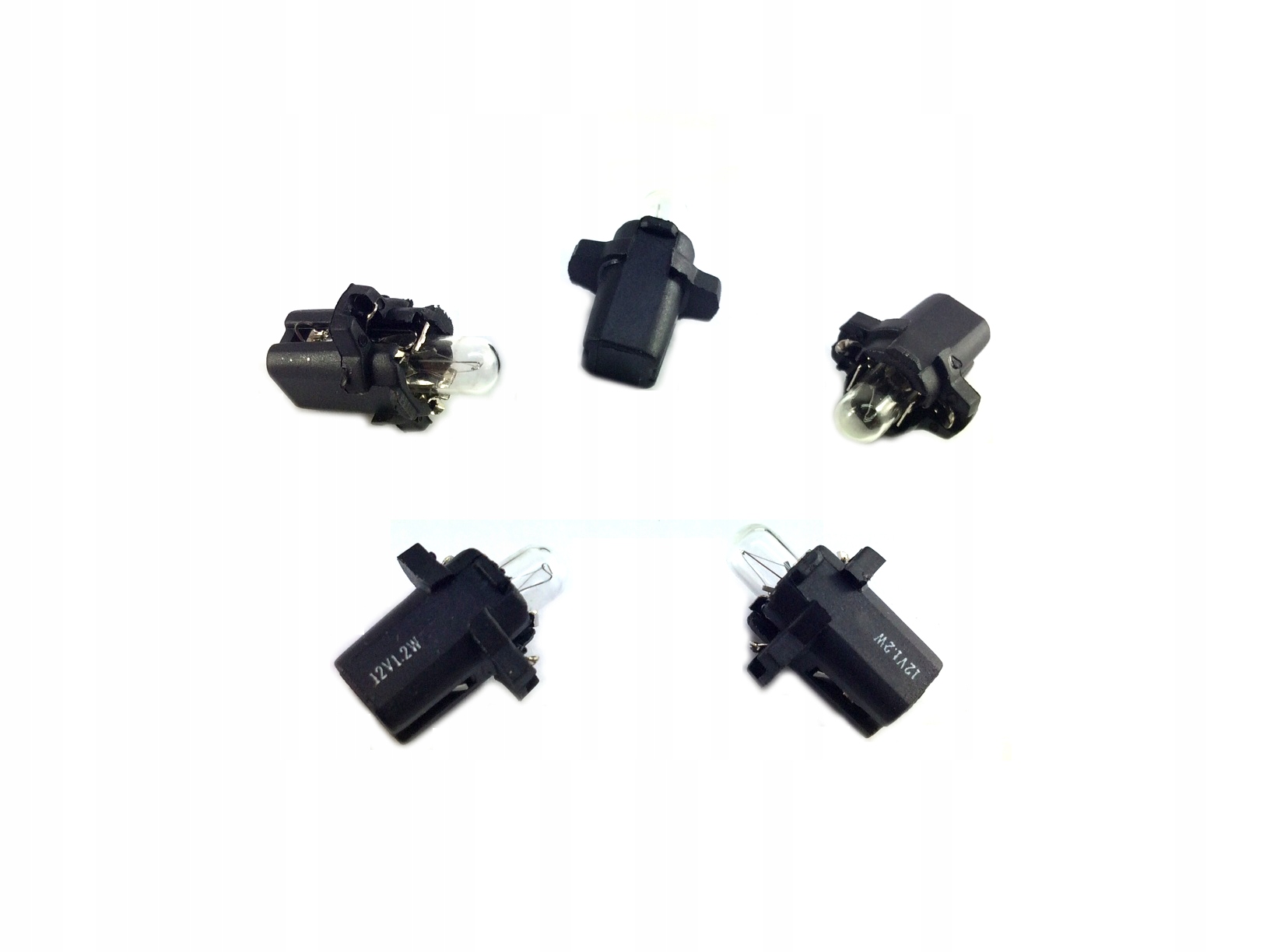 Żarówka cała szklana mini 12V 1,2W T5 z oprawką W301SL T5/R5