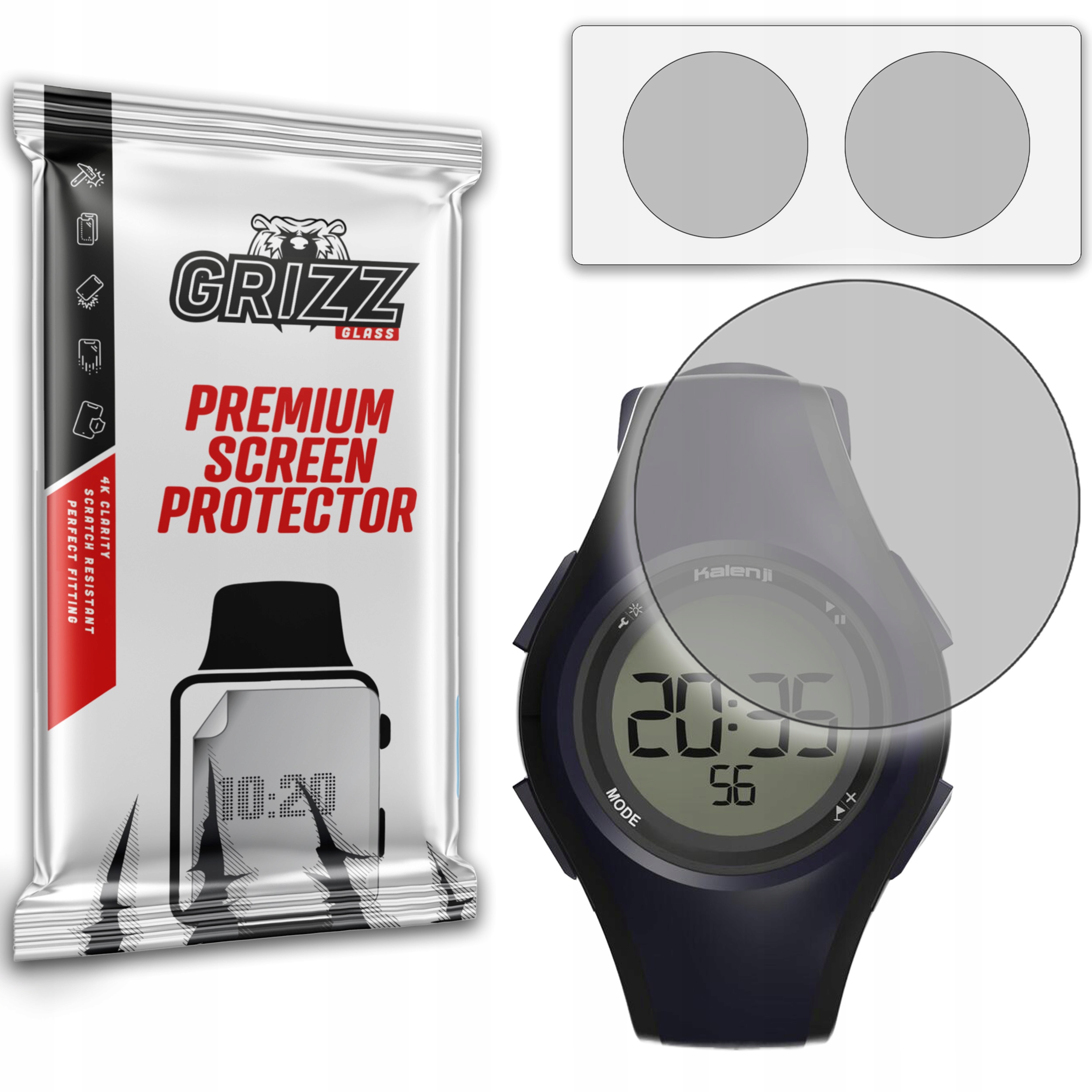 2-PAK Antyodciskowa folia ochronna do Kalenji W200