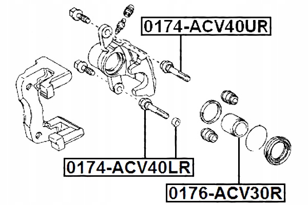 FEBEST TULEJA PROWADNICA ZACISKU HAMULCA TYLNEG TOYOTA RAV4 ACA3# Producent części Febest