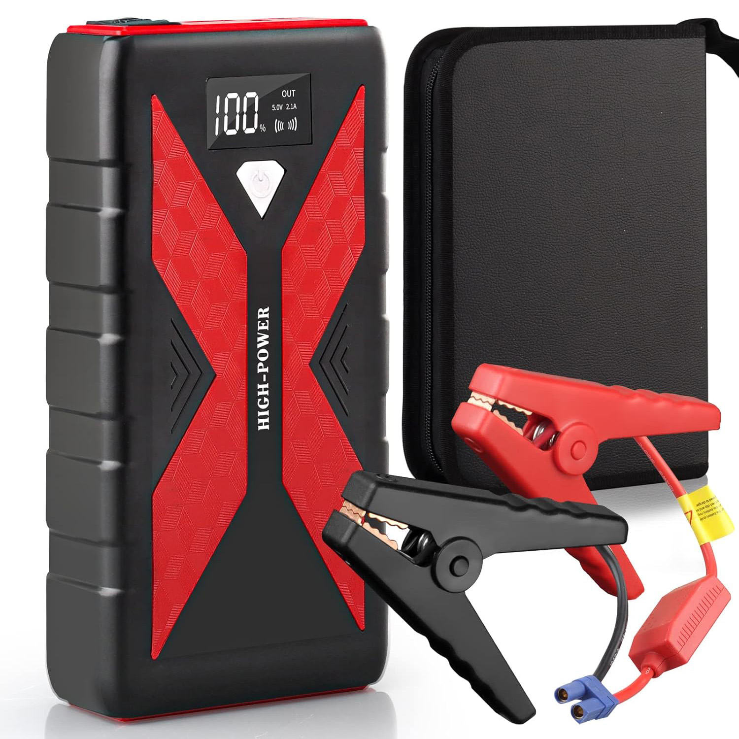 Startér Do Auta Jump Starter Booster Powerbank Led Svítilna 12V 1000A