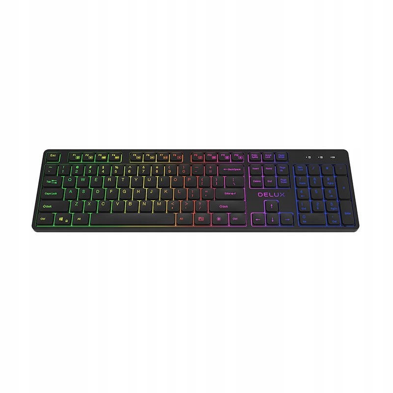 

Delux Klawiatura Bezprzewodowa 2.4 Ghz Rgb Cicha