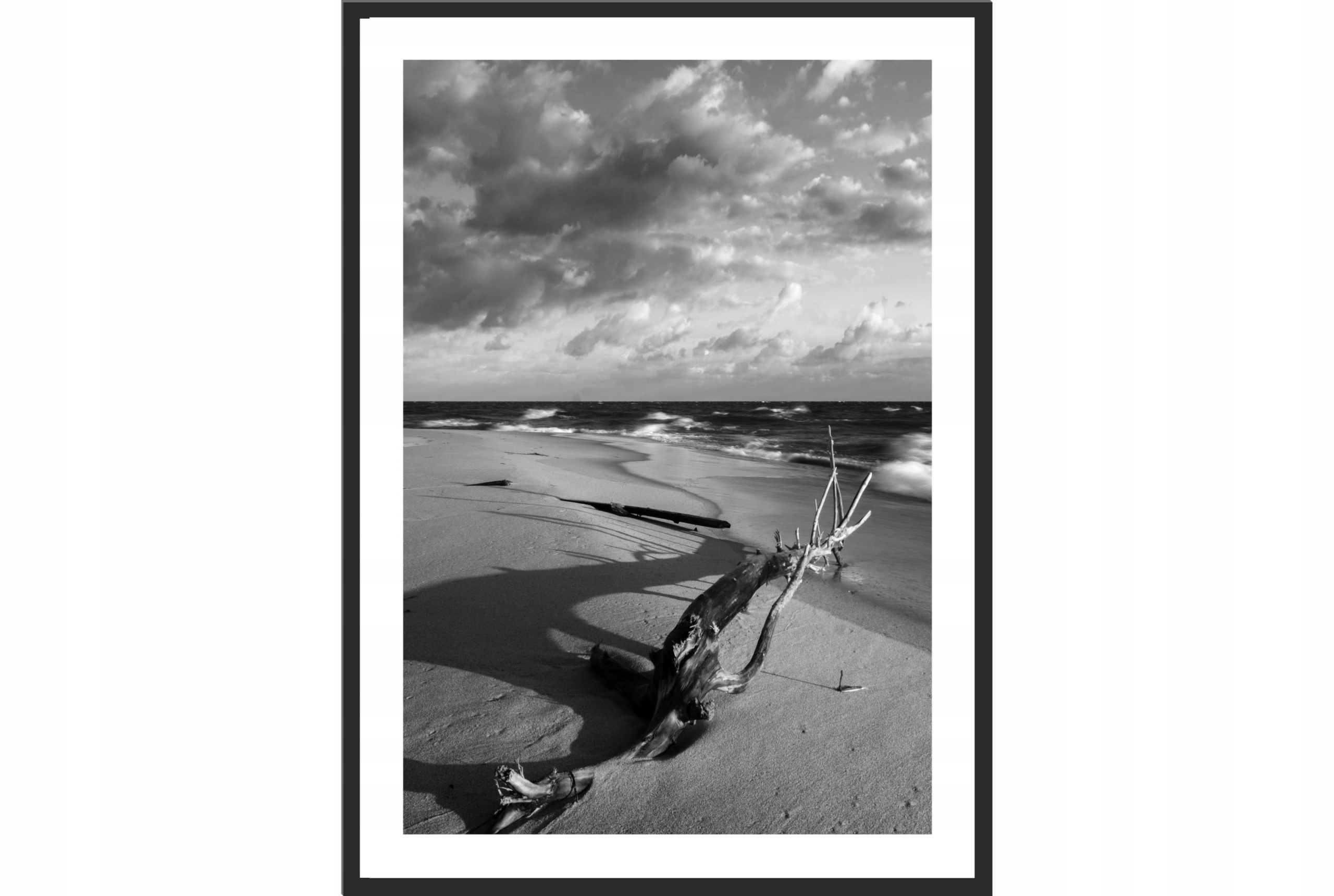 

Obraz plakat 70x50 plaża morze bałtyk czarno białe