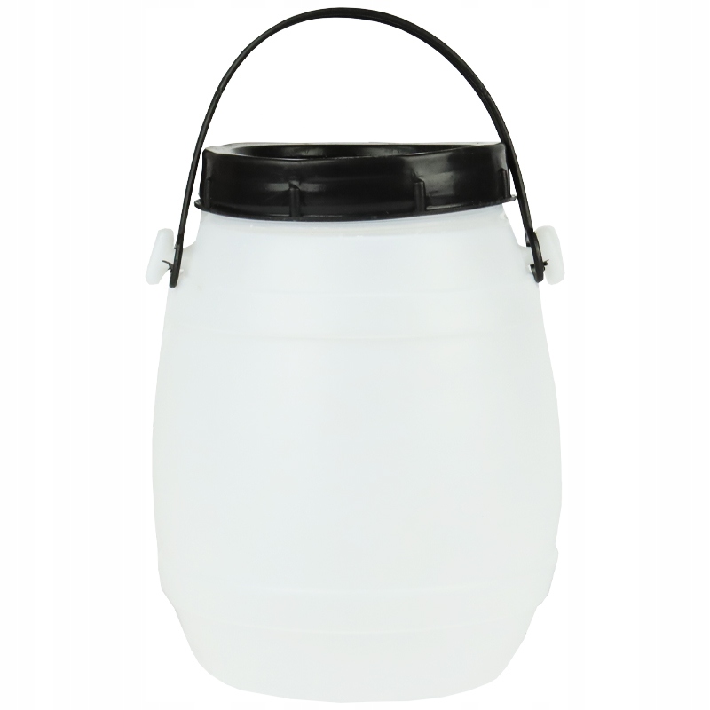 Beczka plastikowa z uchwytem 2,5l Kolor biały