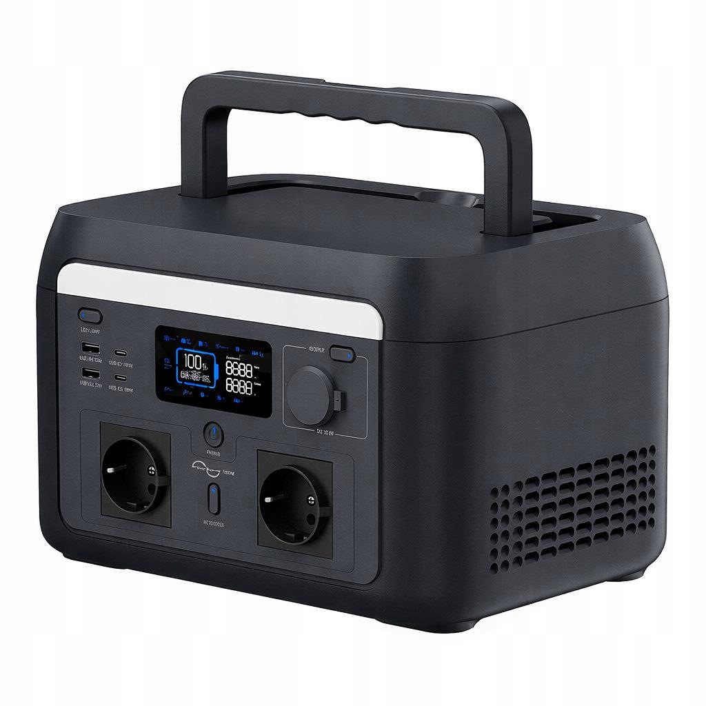 V-tac Přenosný zásobník energie, napájecí stanice, powerbanka 1000 W 1024 Wh