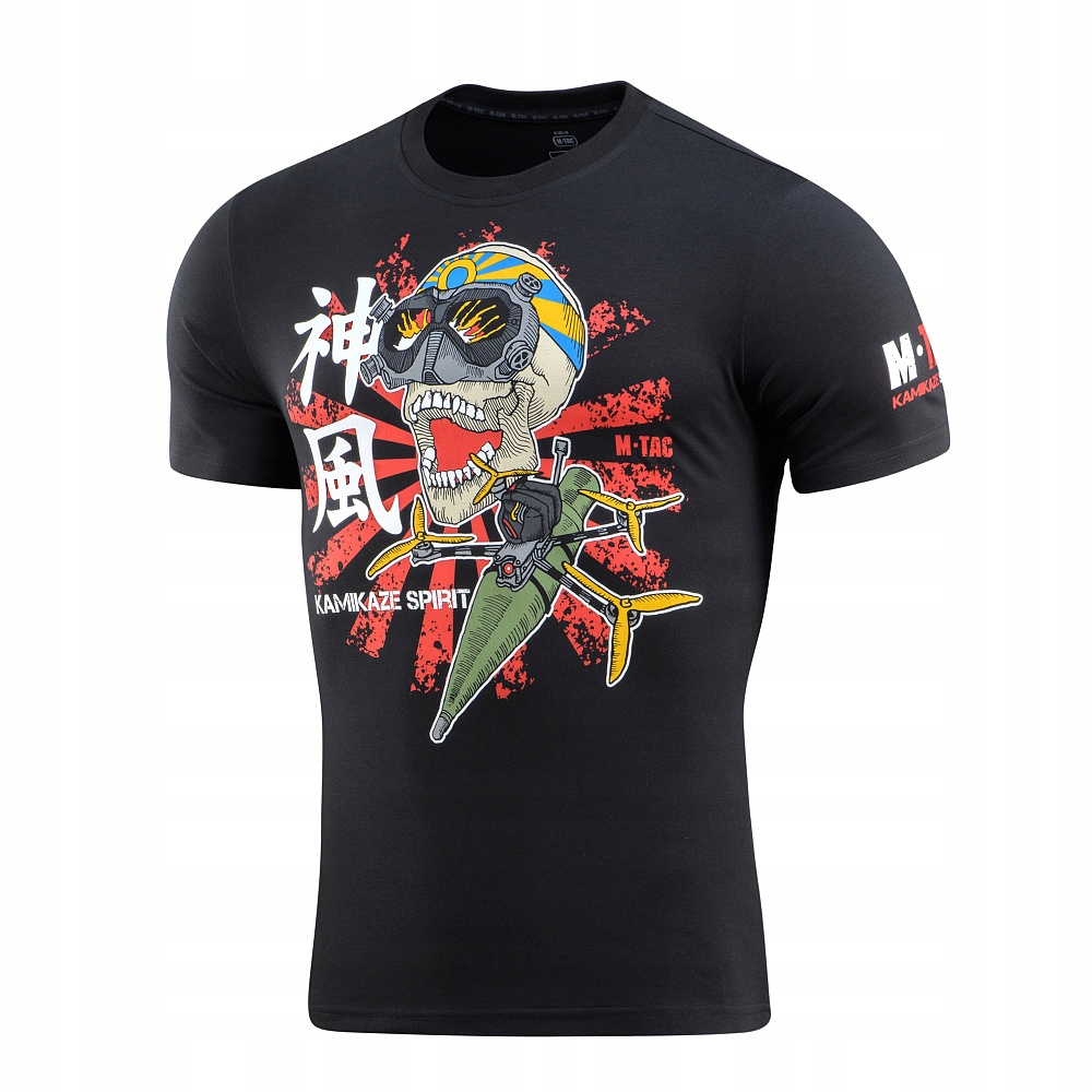 M-Tac Koszulka T-shirt Męska Bawełna Wojskowa Kamikaze Spirit Black S