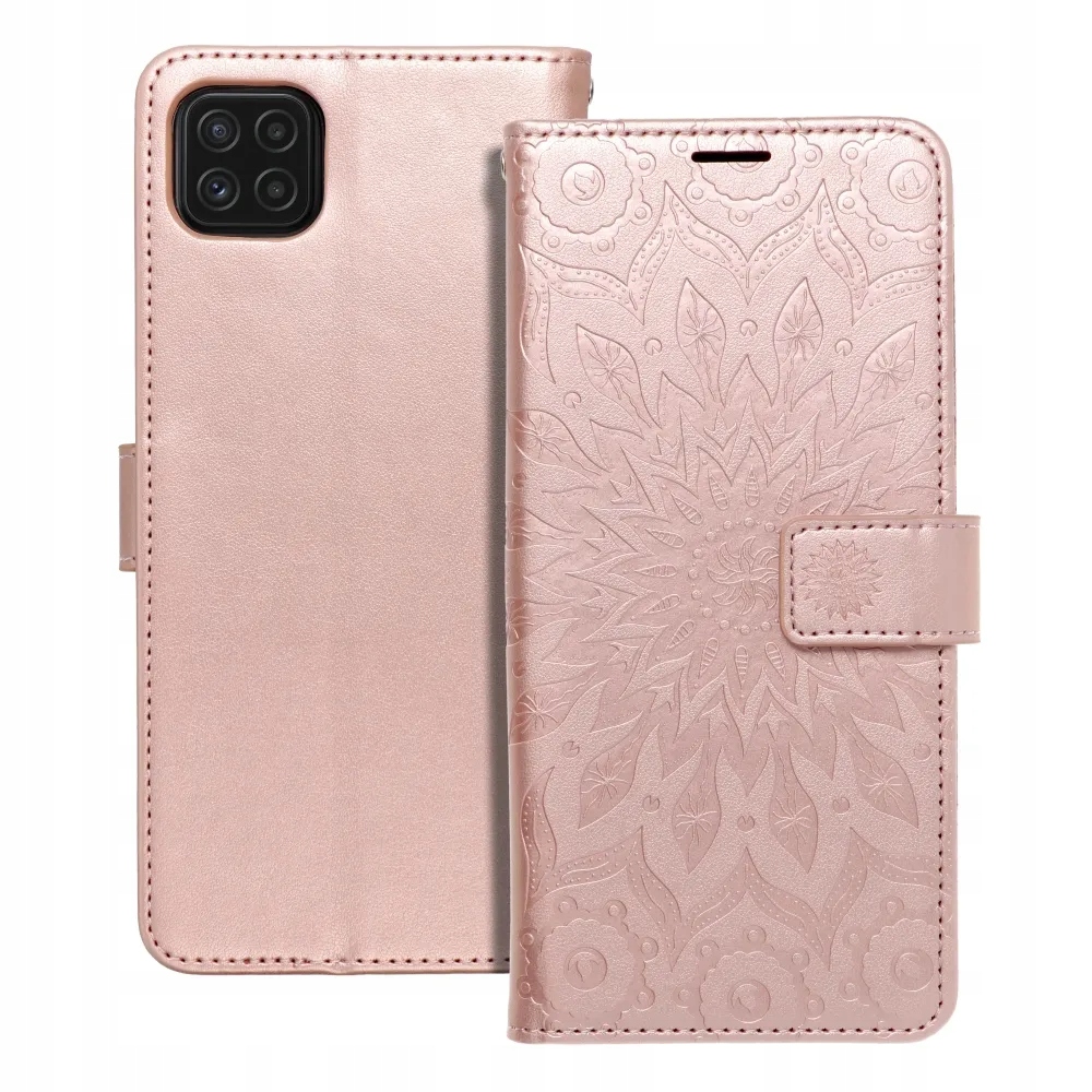 Kabura Mezzo Book do Samsung A22 5G mandala złoty róż