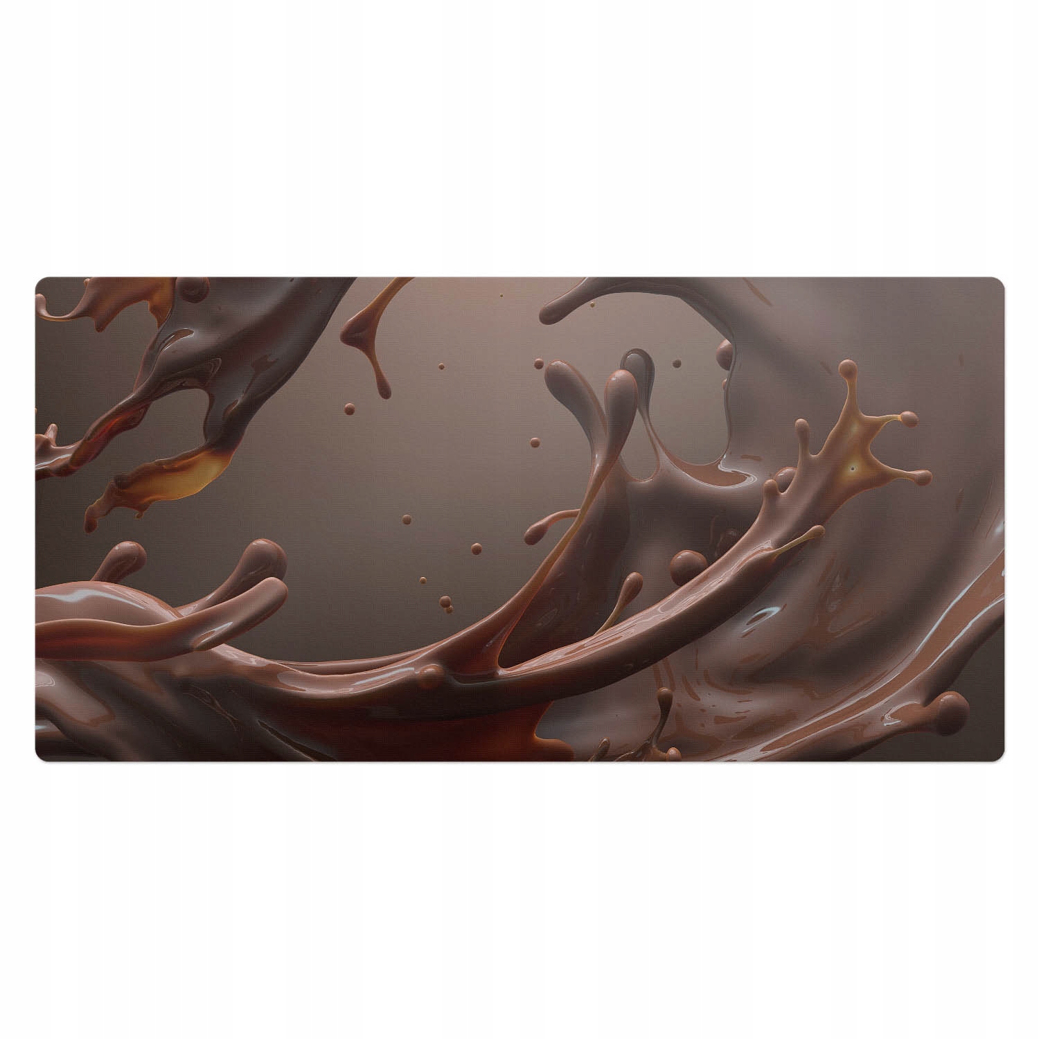 Moderní podložka na psací stůl pro práci na dálku Hnědý vlnitý vzor 100 x 50 cm