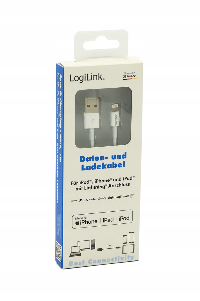 LogiLink UA0199-кабель для iPhone 1M белый-новый