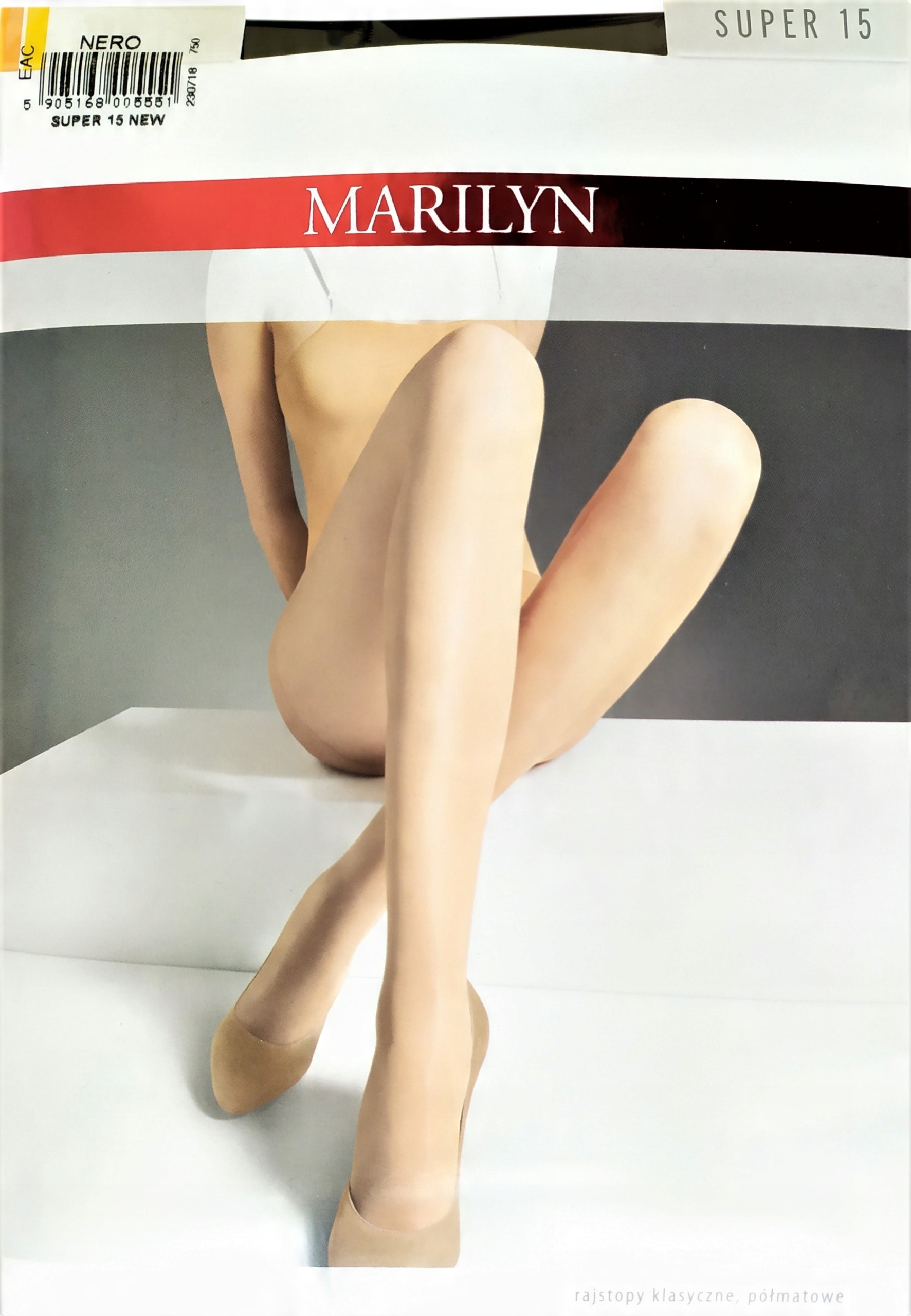 

Półmatowe Rajstopy Marilyn Super 15 Nero 4 - L